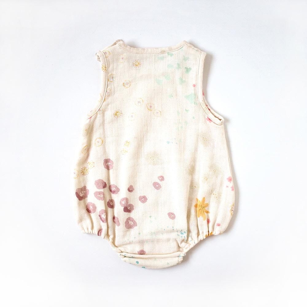 NAOMI ITO Waka Gauze Sleeveless Rompers Amezaik | Little Baby.