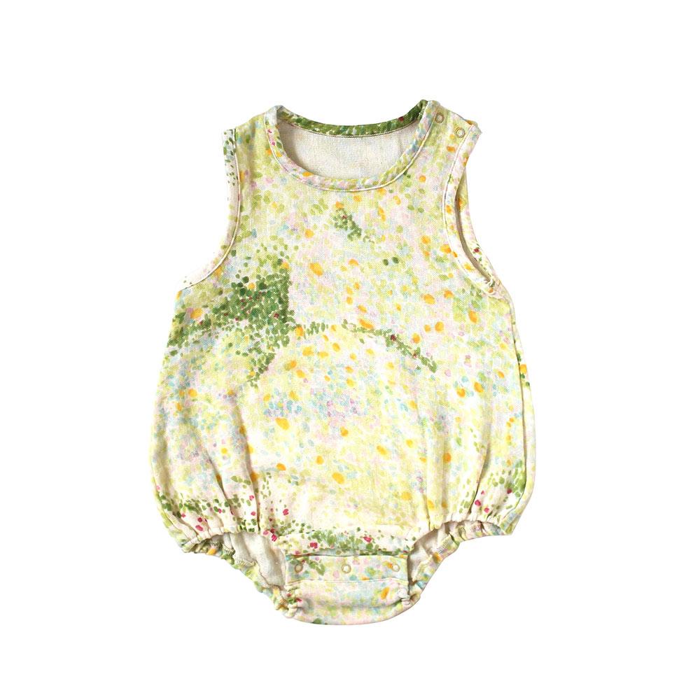 NAOMI ITO Waka Gauze Sleeveless Rompers Ibuki | Little Baby.