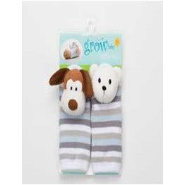 Grow Baby Rattle Feet - Hound Dog Bear | Little Baby.