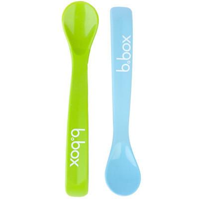 B.Box Baby Spoon (Green/Blue Pack) | Little Baby.