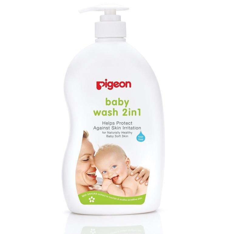 Pigeon Sakura Baby Wash 2-in-1 (500ml) | Little Baby.