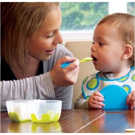 B.box Snack Pack with Soft Tip Spoon (Aqualicious) | Little Baby.