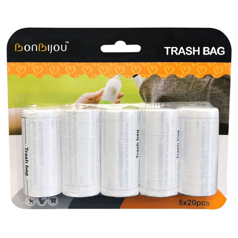 Bonbijou Trash Bag Refills 5 X 20pcs | Little Baby.