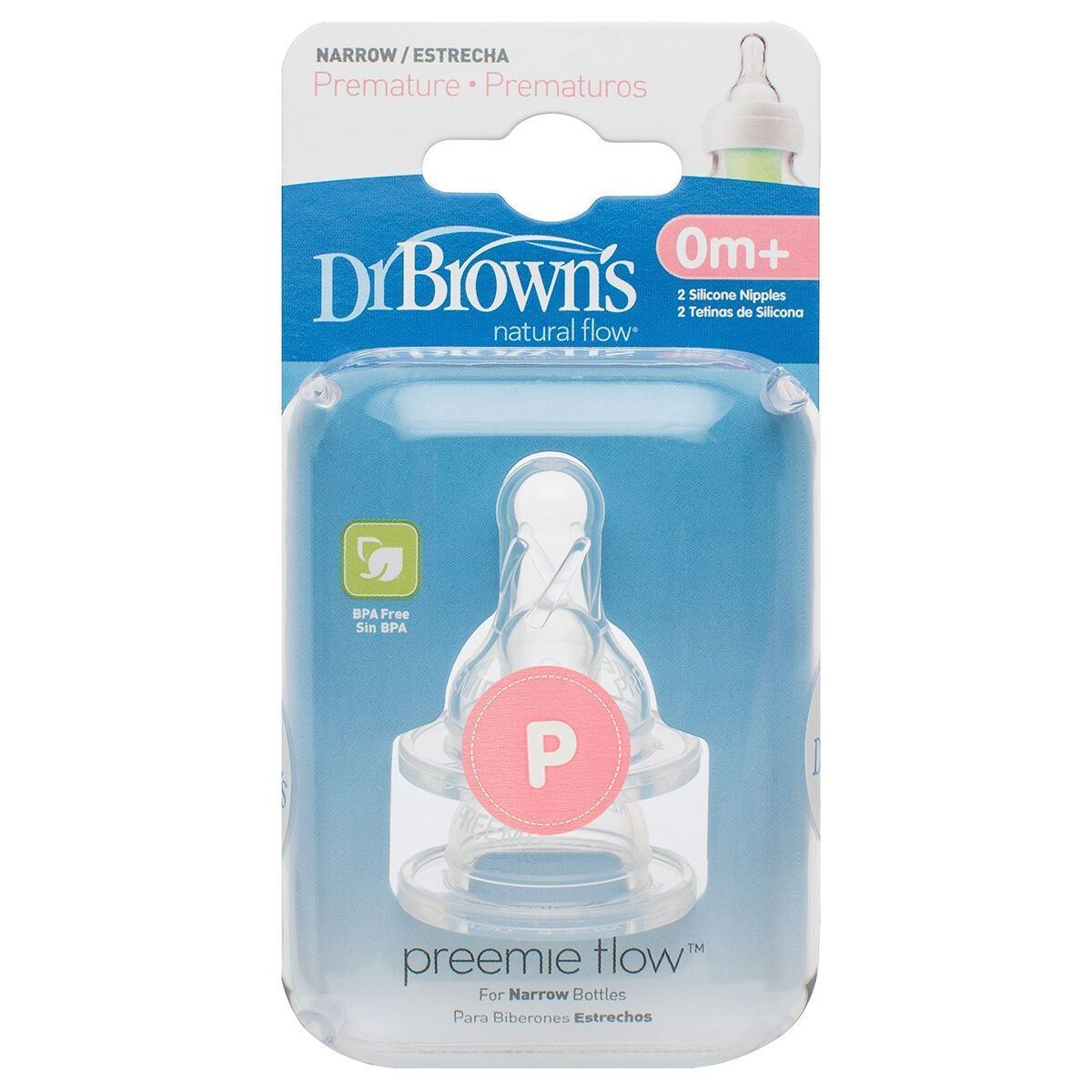 Dr Brown's Options Preemie Bottle Teats Pack - 0m+ Premature Babies BPA Free | Little Baby.