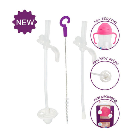 B.Box Replacement Straw Pack (New Version for 2019 Sippy Cup) | Little Baby.