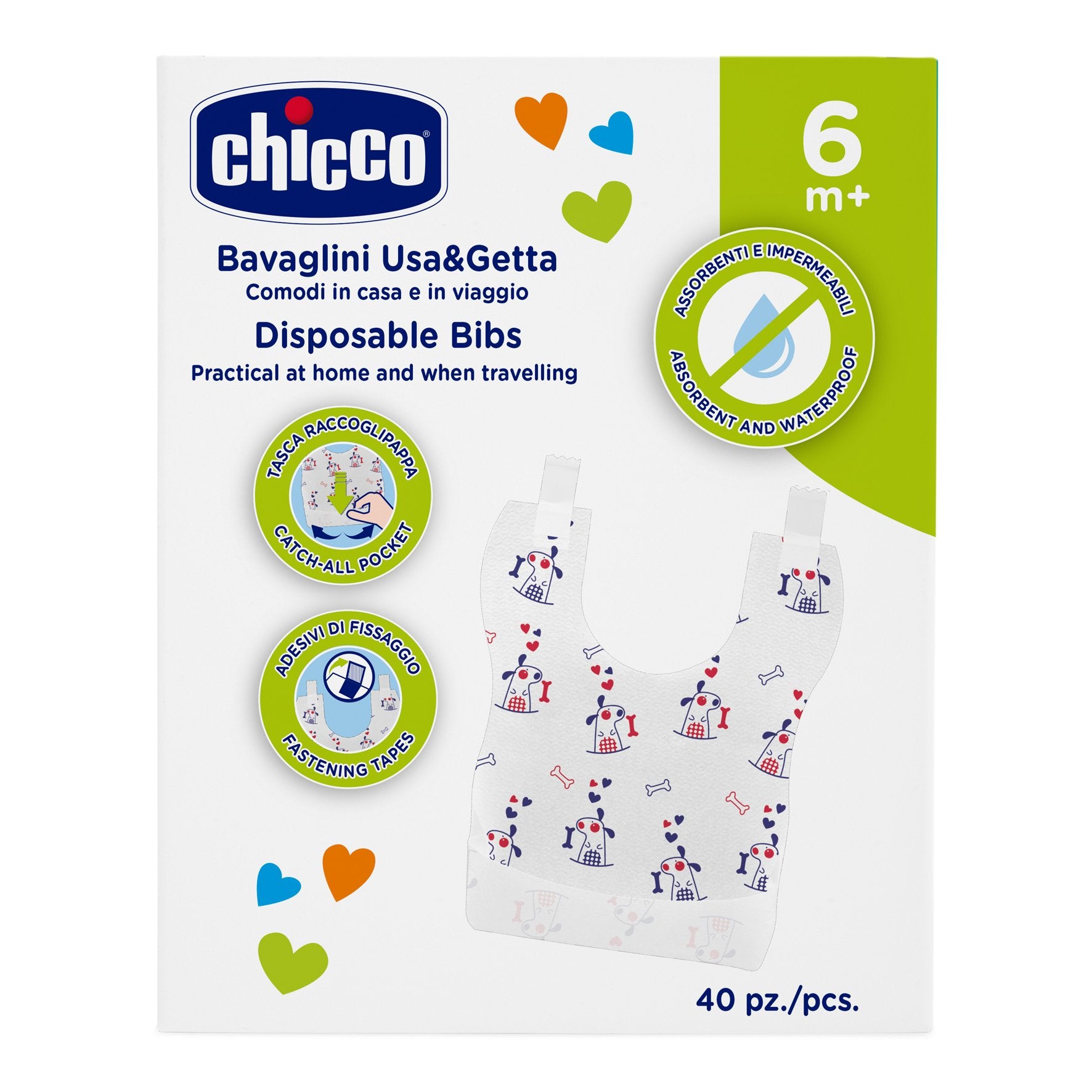 Chicco Disposable Bids - 40Pcs | Little Baby.