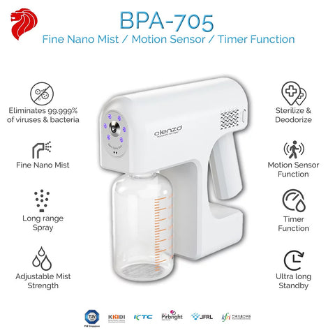Clenzd BPA -705 Portable Atomizer / Disinfectant Spray