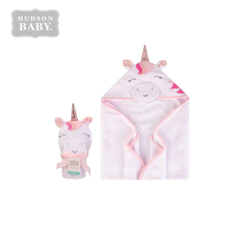 Baby Animal Hooded Towel(Woven Terry)-UNICORN