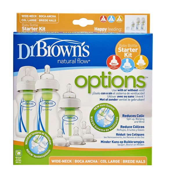 Dr. Brown's PP Wide-Neck Options+ Bottle Starter Kit