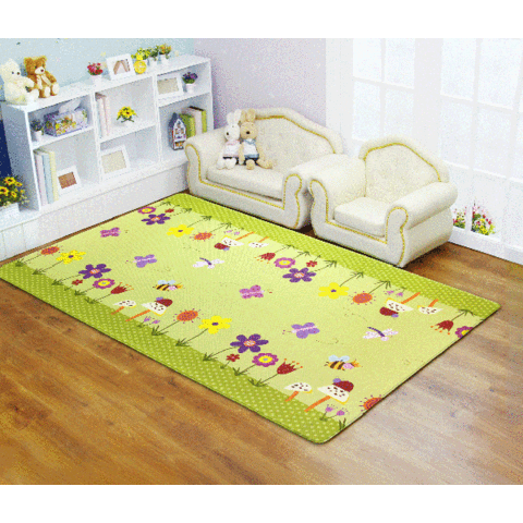 Dwinguler Garden Delight Green Playmat Size M15 | Little Baby.