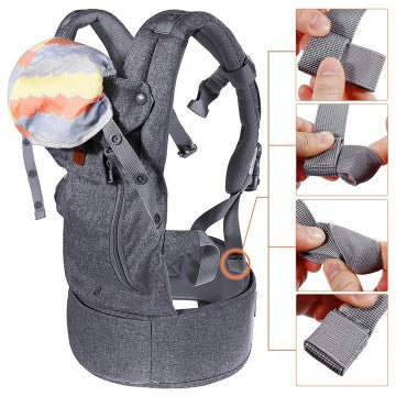 Lucky Baby Ergonomical Baby Carrier - Dark Grey