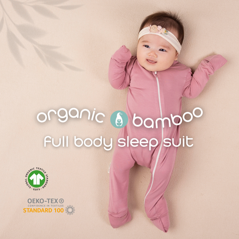 Elly Milley Organic Bamboo Baby Sleep Suit