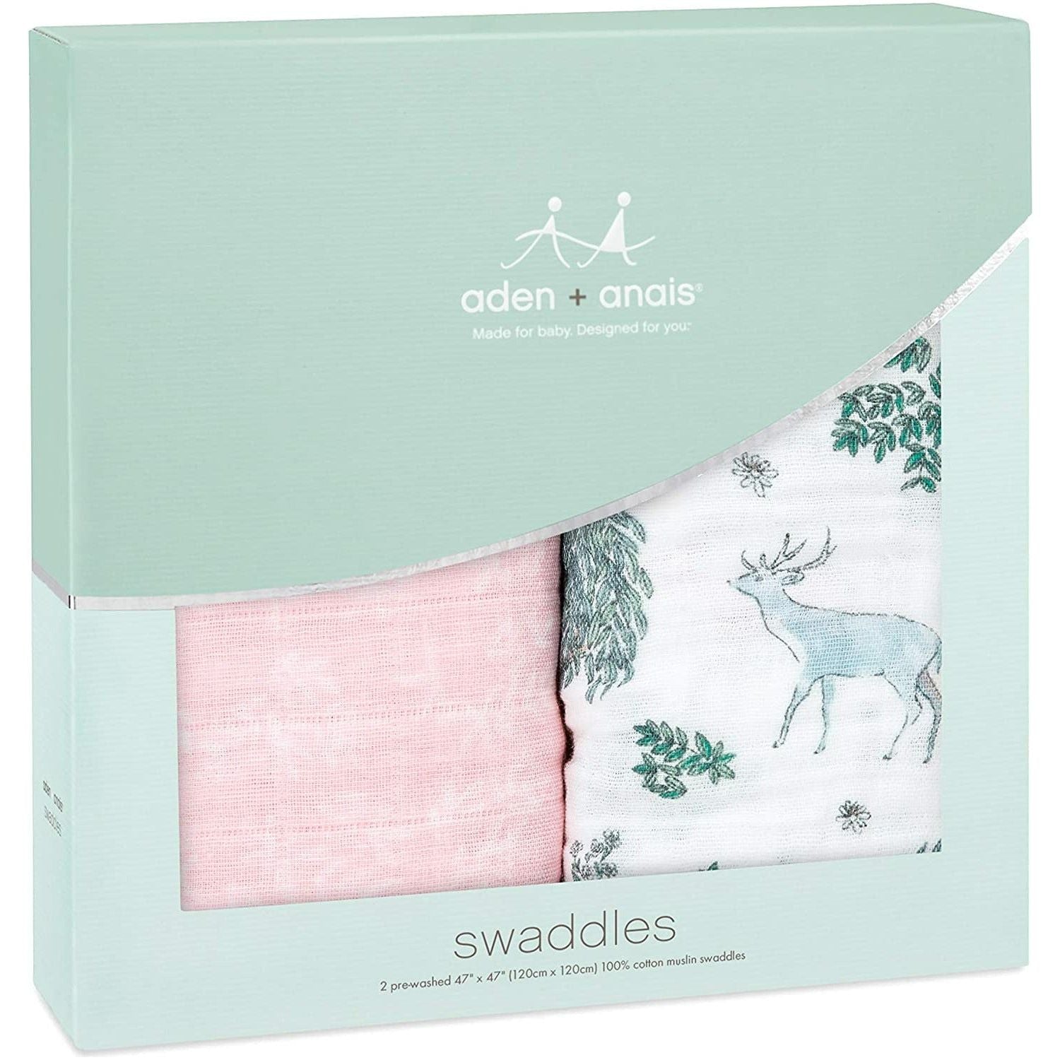 Aden + Anais essentials silky soft muslin swaddle 2-pack - Fantasy