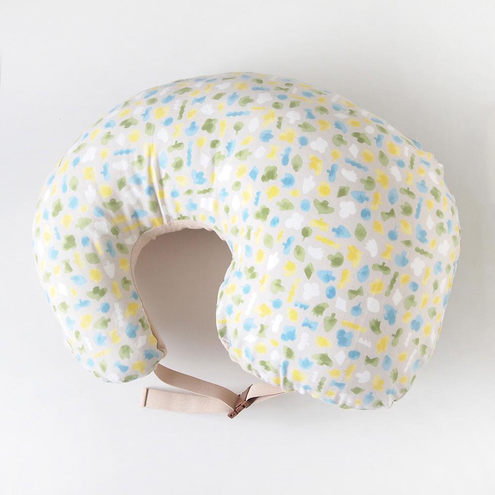 Hoppetta Breast Feeding Pillow - Polka Green | Little Baby.