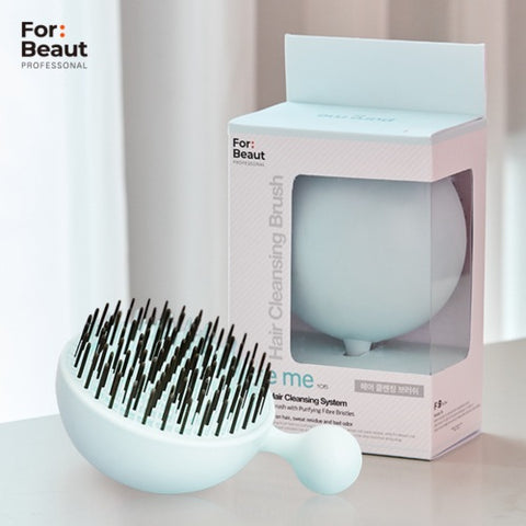 For Beaut Pure Me Detangling & Oil Removal Hair Brush - Aqua Mint Green (Made In Korea) | Little Baby.