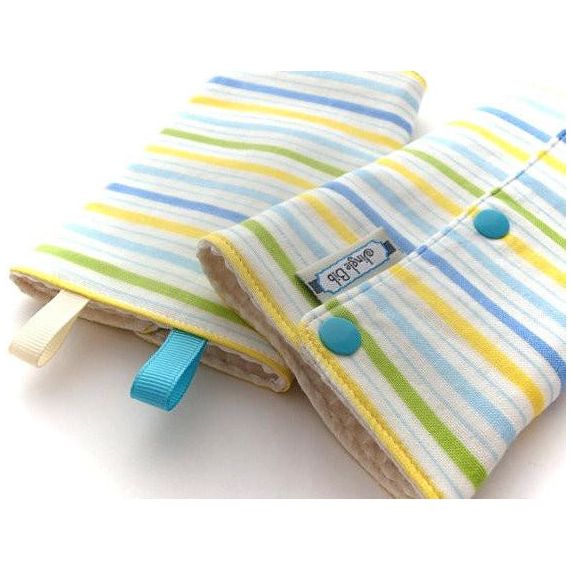 Jinglebib Drool Pad - Stripes | Little Baby.