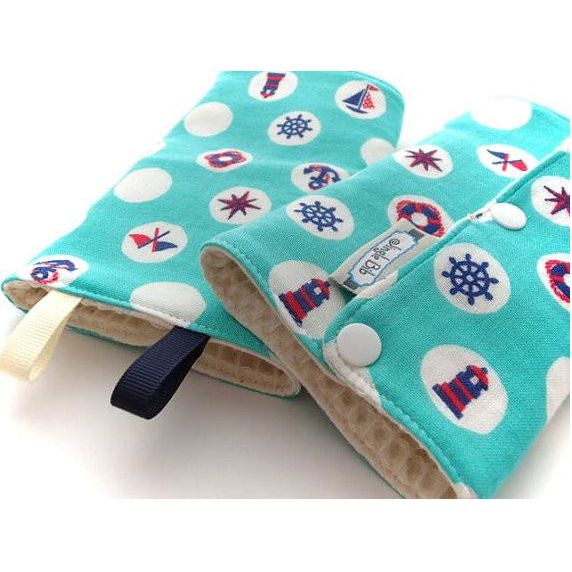 Jinglebib Drool Pad - Marine | Little Baby.