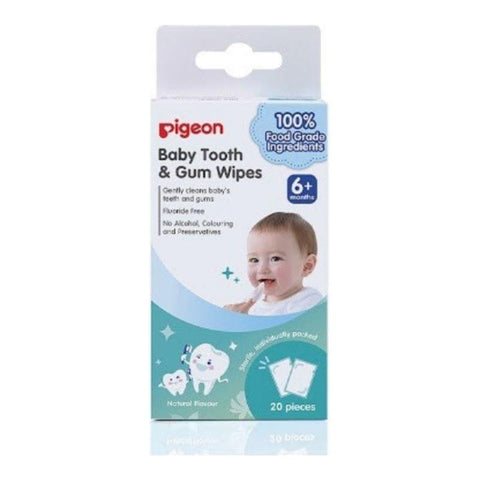 Pigeon Baby Tooth & Gum Wipes Natural 20s x2