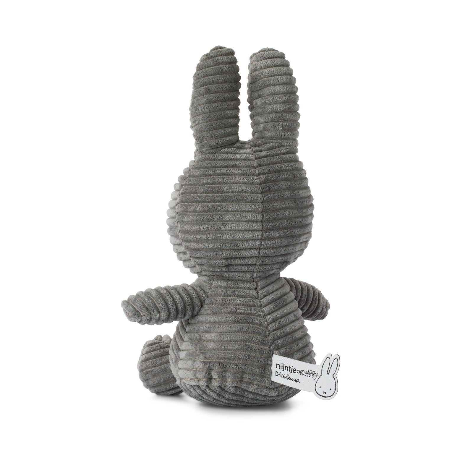 Miffy Sitting Corduroy Dark Grey 23cm