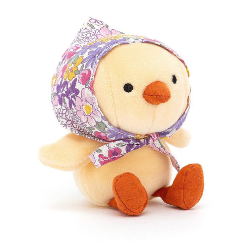 JellyCat Betty Bonnet Yellow Chick - H11cm | Little Baby.