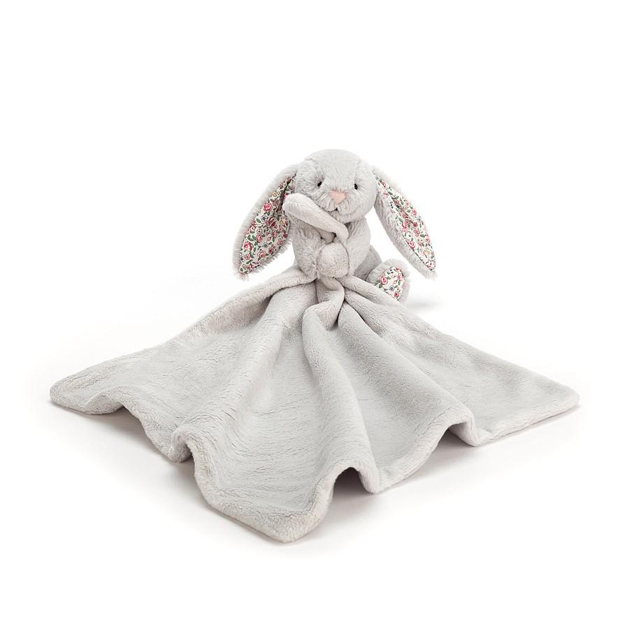 JellyCat Blossom Silver Bunny Soother | Little Baby.