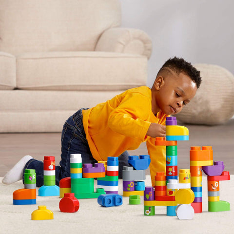 LeapFrog LeapBuilders 81 Piece Jumbo Blocks Box green | Little Baby.