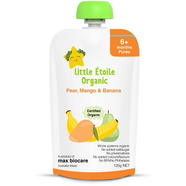 Little Etoile Organic Pear, Banana & Mango | Little Baby.