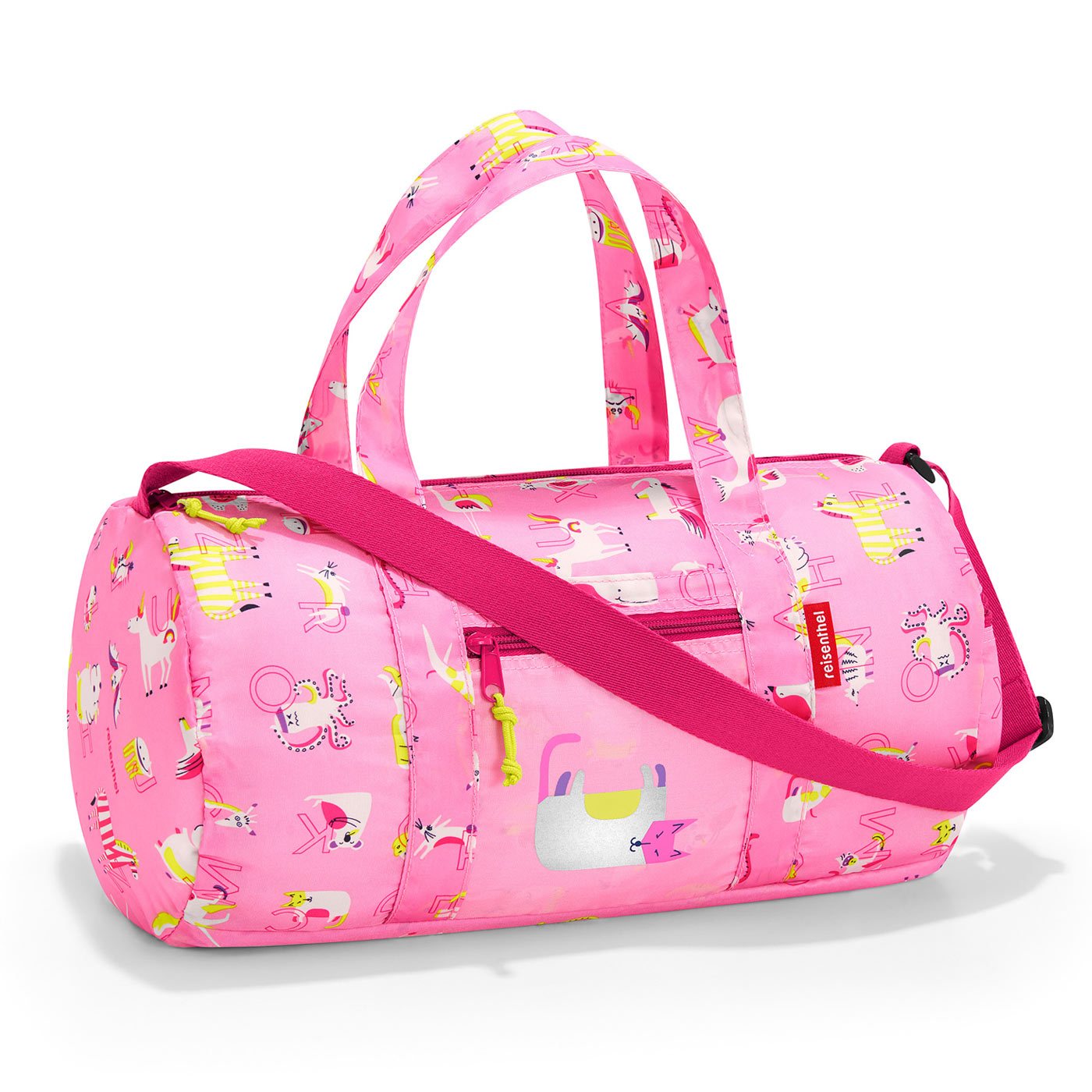 Reisenthel Mini Maxi Dufflebag S Kids ABC Friends Pink | Little Baby.