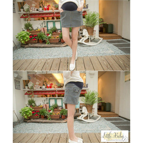 L1663629 Jeans Pattern Skirt (L Size) | Little Baby.
