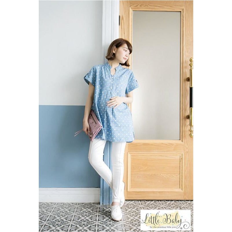 LB16670256 White Poka Dots on Blue | Little Baby.