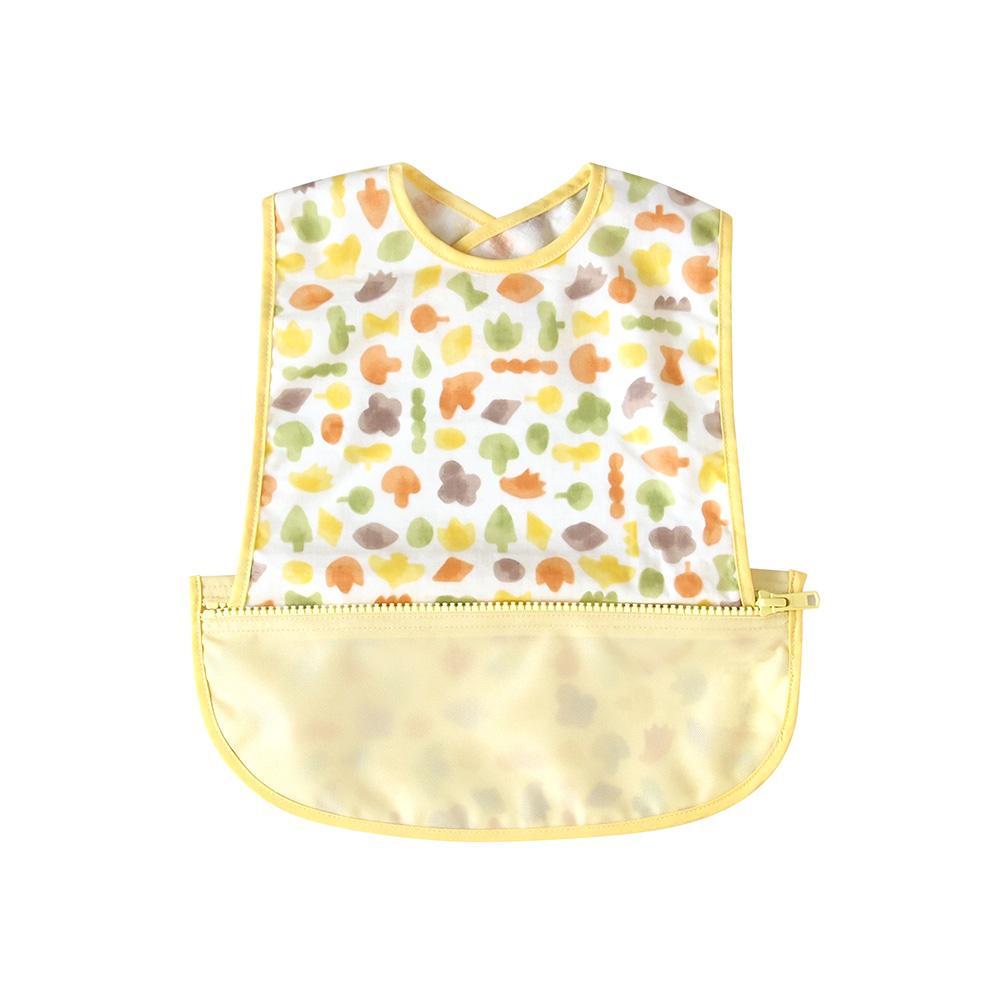 Hoppetta Pouchron Sleeveless Meal Bib - Poka Yellow | Little Baby.