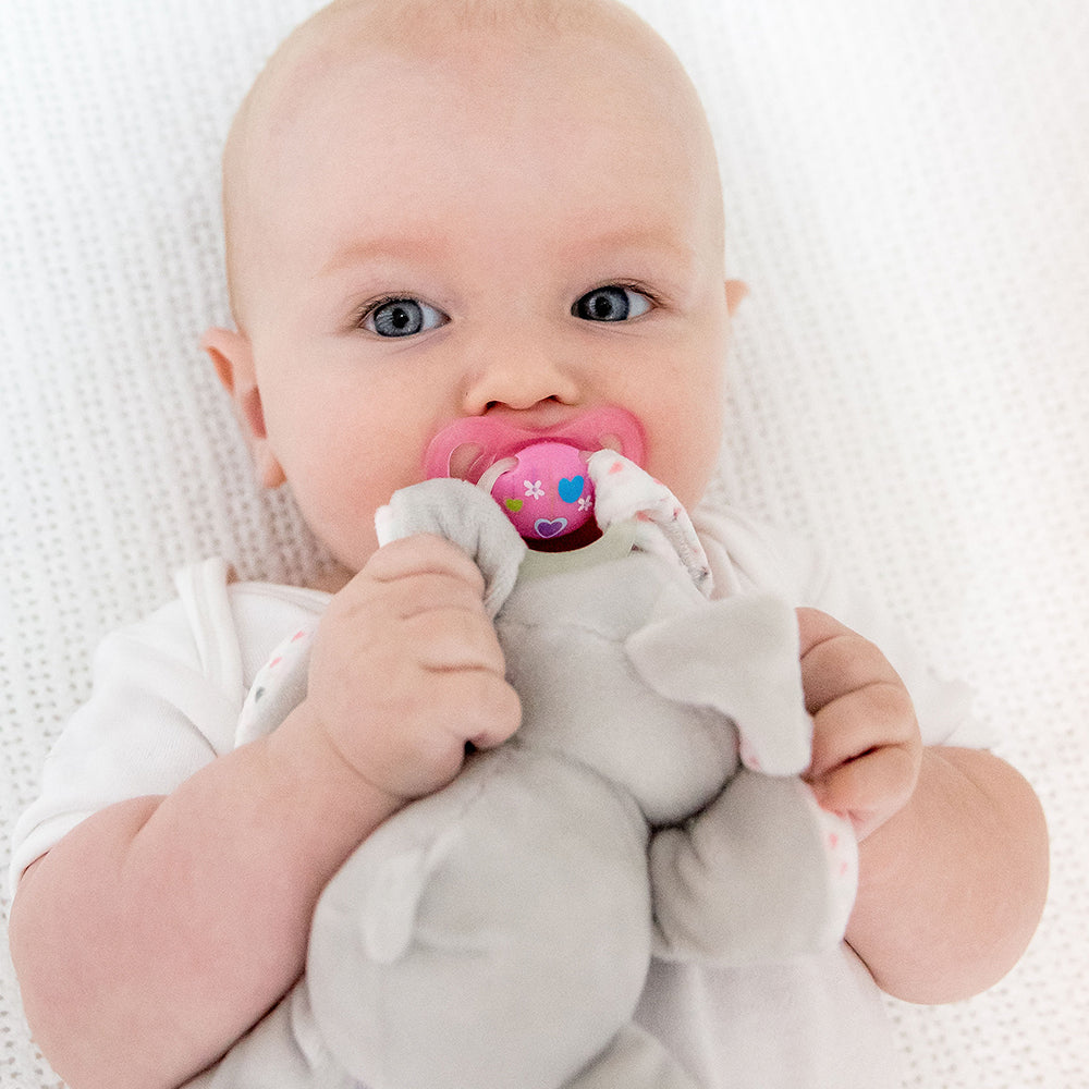 Bubble Pacifier Holder - Bella the Bunny | Little Baby.