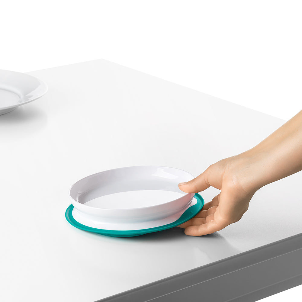 OXO TOT Stick & Stay Suction Plate - Teal | Little Baby.