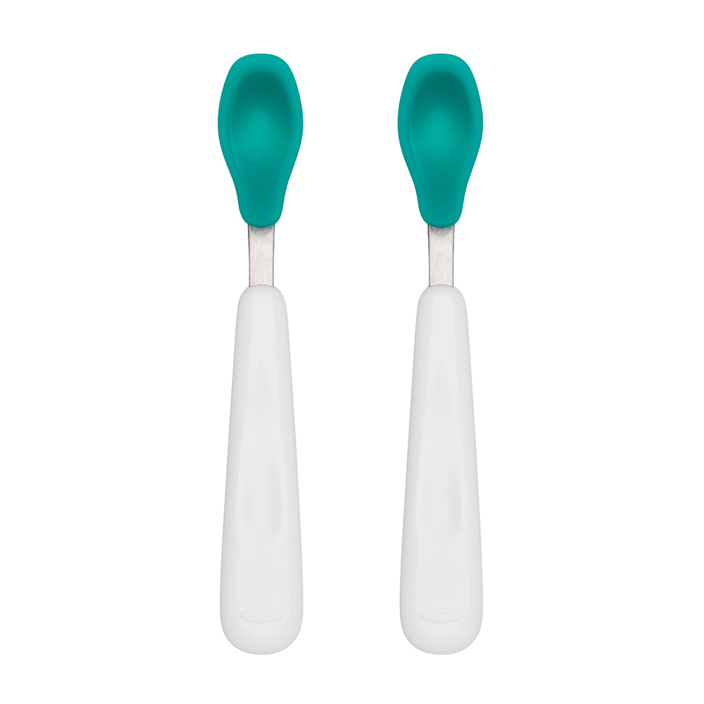 OXO TOT Feeding Spoon Set - Teal | Little Baby.