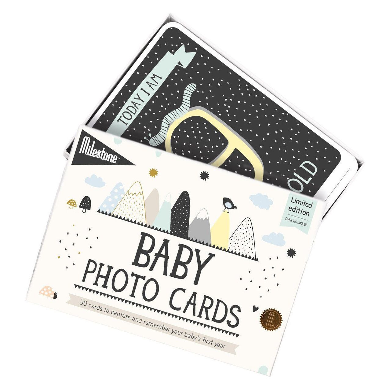 Milestone Baby Cards - Over the Moon | Little Baby.