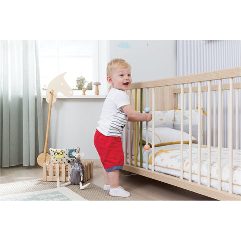 Montes Series 7 in 1 Baby Cot (Exclusive) - Full Set Include Bedding Set & Mattress | Little Baby.