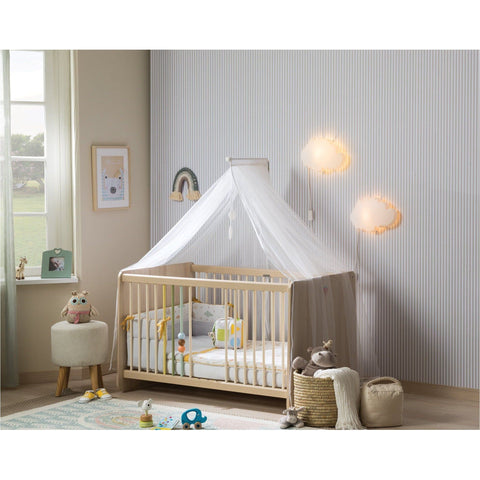 Montes Series 7 in 1 Baby Cot (Exclusive) - Full Set Include Bedding Set & Mattress | Little Baby.