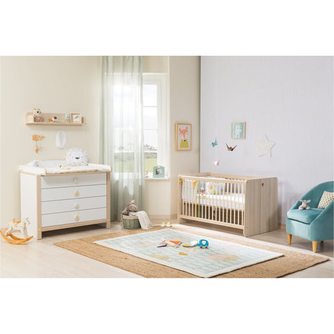 Montes Series 7 in 1 Baby Cot (Exclusive) - Full Set Include Bedding Set & Mattress | Little Baby.