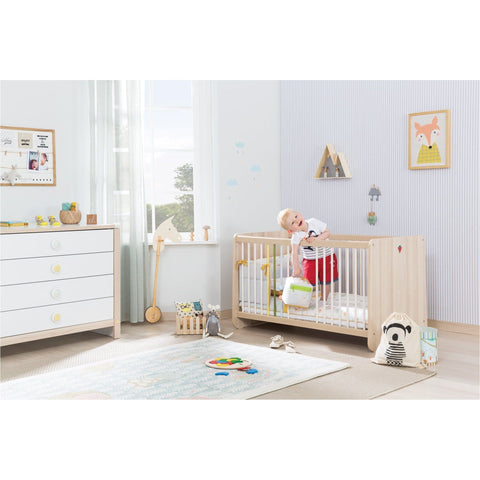 Montes Series 7 in 1 Baby Cot (Exclusive) - Full Set Include Bedding Set & Mattress | Little Baby.