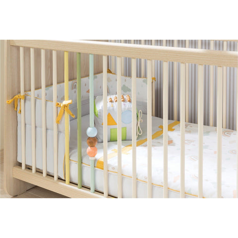 Montes Series 7 in 1 Baby Cot (Exclusive) - Full Set Include Bedding Set & Mattress | Little Baby.