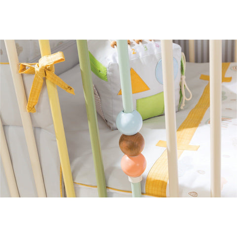 Montes Series 7 in 1 Baby Cot (Exclusive) - Full Set Include Bedding Set & Mattress | Little Baby.