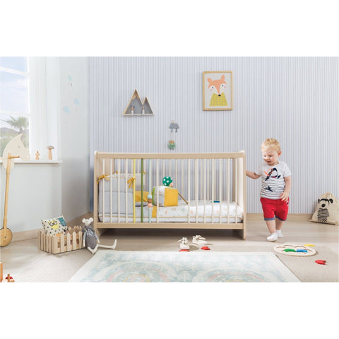 Montes Series 7 in 1 Baby Cot (Exclusive) - Full Set Include Bedding Set & Mattress | Little Baby.