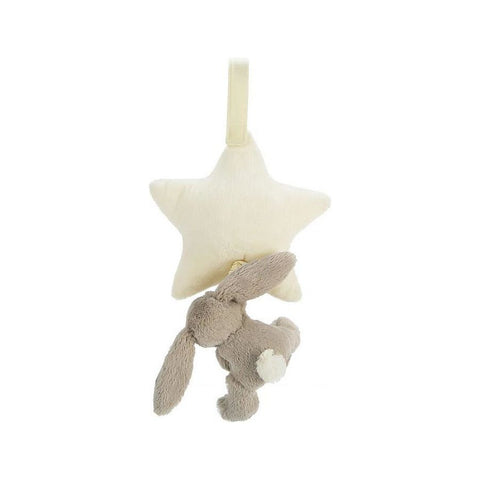 JellyCat Bashful Beige Bunny Star Musical Pull | Little Baby.