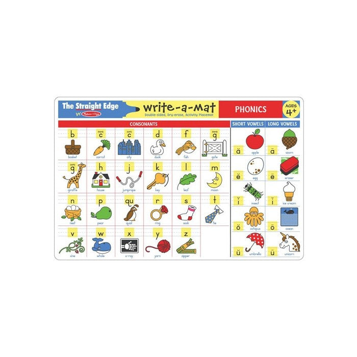 Melissa & Doug Phonics Write-a-Mat | Little Baby.