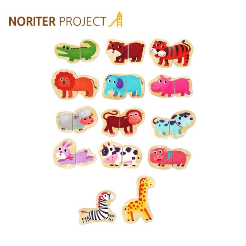 Noriterboard Magnetic Puzzle (Animal) | Little Baby.