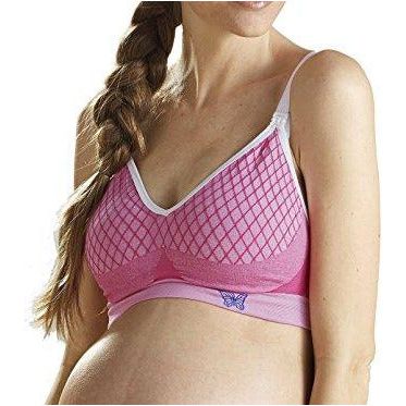 Cantaloop Harlequin Drop Cup Nursing Bra - Pink | Little Baby.