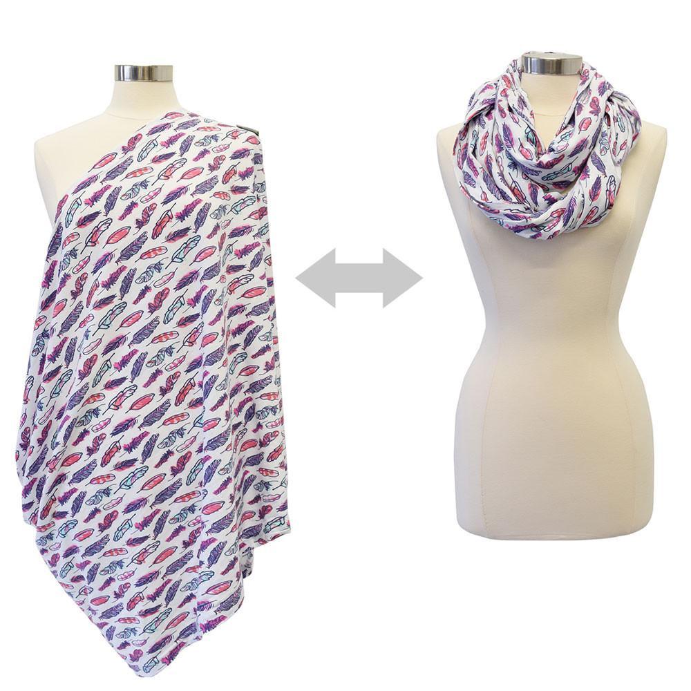 Itzy Ritzy Nursing Happens™ Infinity Breastfeeding Scarf - Fresh Plume | Little Baby.