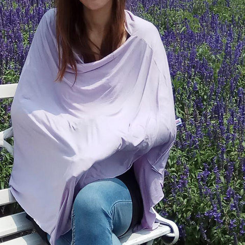 UberMums Lavender Nursing Poncho - Modal Spandex | Little Baby.