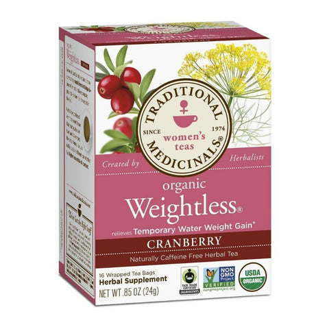 Traditional Medicinals Weightless Cranberry, 16 bags | Little Baby.