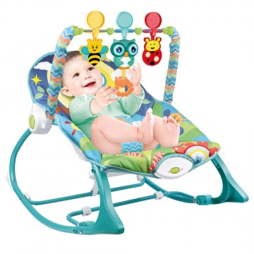 Lucky Baby Infant to Toddler Rocker (Vibration/Music) - Owl